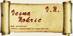 Vesna Mokrić vizit kartica